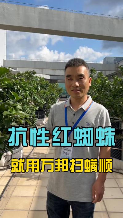 各位农户，最近有没有受到红蜘蛛的的困扰？请试一下我们的扫满顺