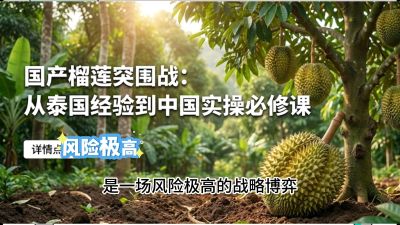 第一节：榴莲突围战：选址决策指南，告别赌运气，用硬指标圈定&ldquo;优生，课程：《国产榴莲突围战：从泰国经验到中国实操的8堂必修课（高阶实战版）》