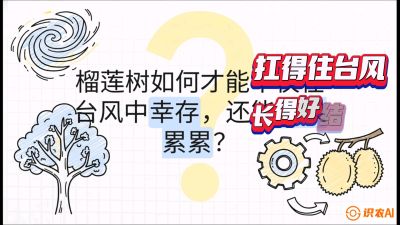 第四节：中国榴莲突围战：为生存重塑权型，抗台风矮化栽培与力学牵引，课程：《国产榴莲突围战：从泰国经验到中国实操的8堂必修课（高阶实战版）》