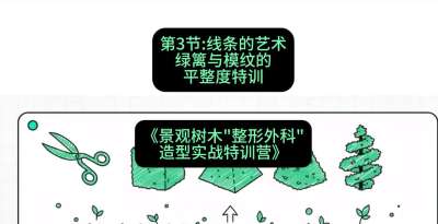 第03节：线条的艺术&mdash;&mdash;绿篱与模纹的平整度特训，课程：《景观树木&ldquo;整形外科&rdquo;造型实战特训营》#识农AI